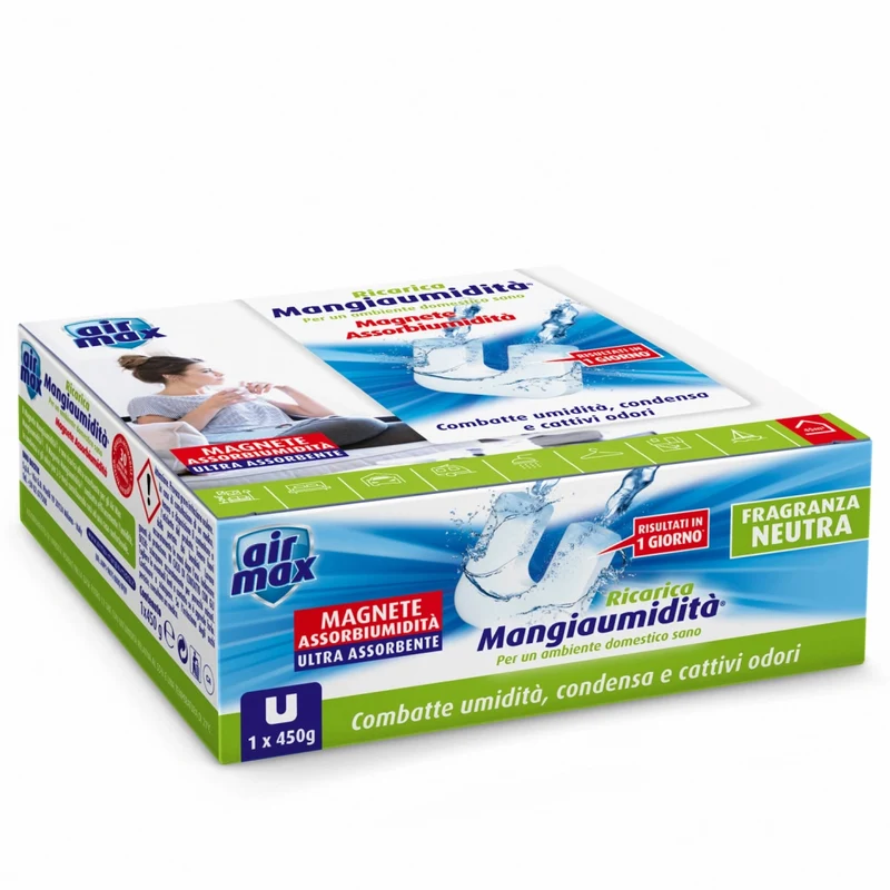 Airmax Assorbiumidita Ricarica Tab Neutro 450 g 12 Pezzi