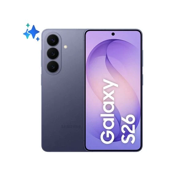 Samsung galaxy s26 smartphone ai, 256gb, processore avanzato, assistente foto, creative studio, camera 50 mp, 4300 mah, cobalt violet - S942BZVGE