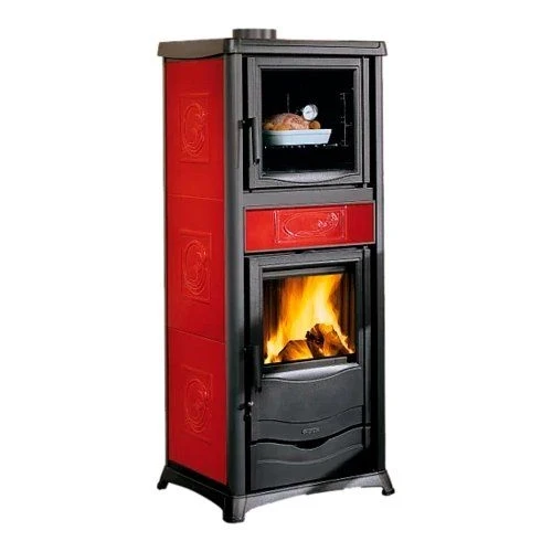 Stufa legna nordica 3009900 rossella plus forno .165 bordeaux