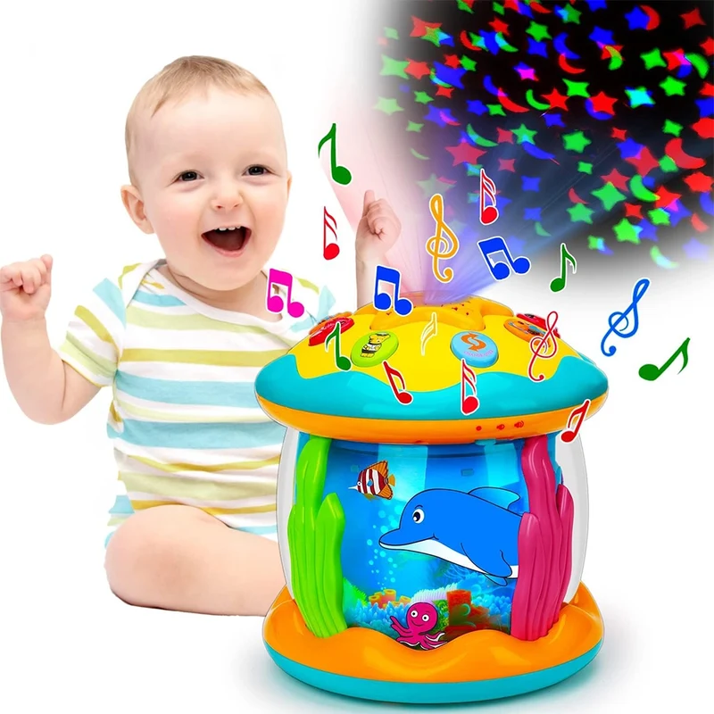 Ocean Paradise Giocattolo Rotante con Led Bambini 2 Colori Assortiti Idea Regalo