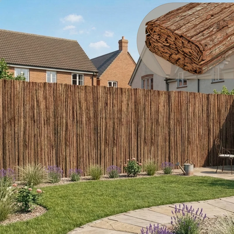 Recinzione Zamora di Corteccia Albero Schermatura Protezione 300x180 cm casa.pro