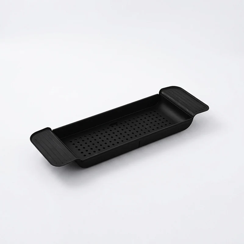 Expandable Bath Caddy Tray — PVC Bathtub Shelf for Candle, Towel, Book, Phone & Wine