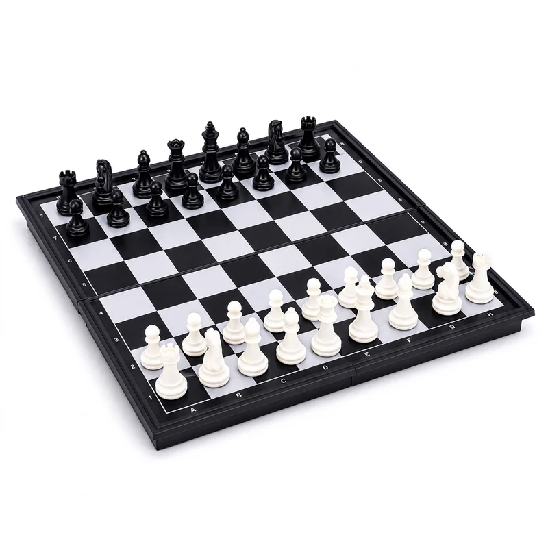3-in-1 Magnetic Travel Board — Chess, Checkers & Backgammon (25/32/36 cm)