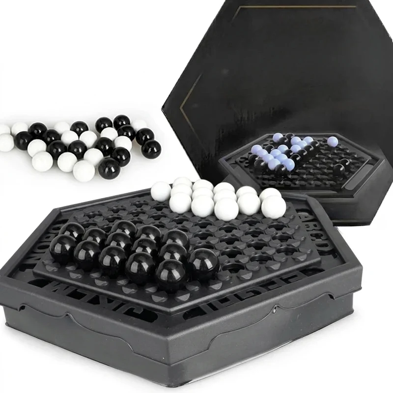 Portable Push-Marble Family Board Game — Strategy for Kids (6+)