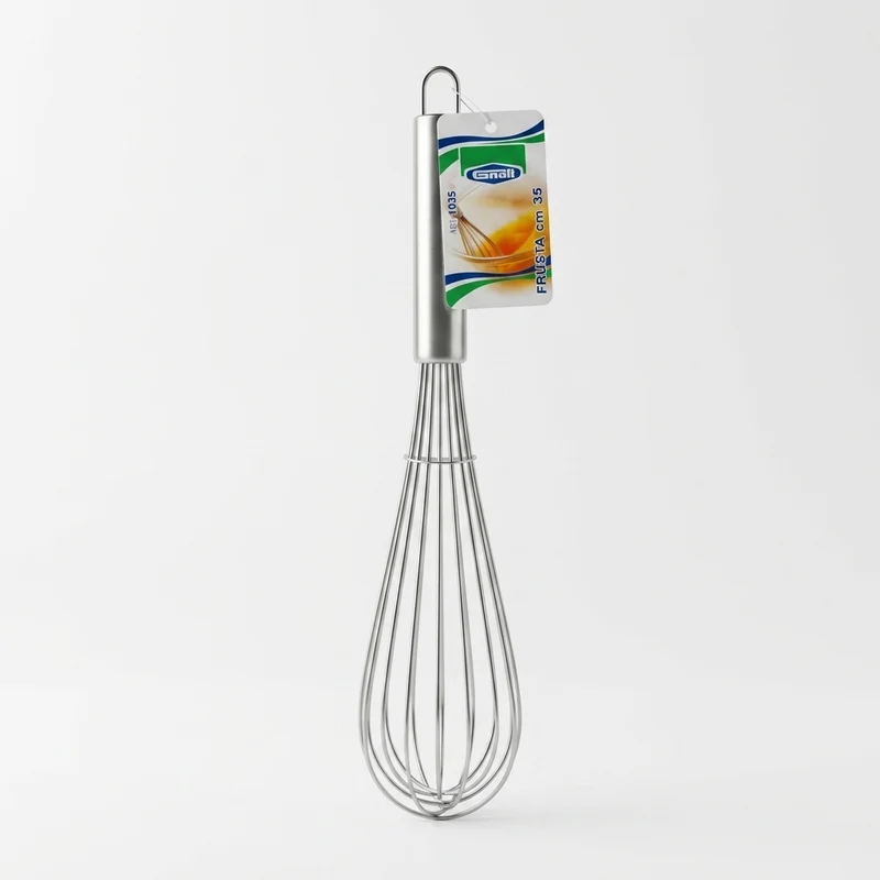 Gnali 1000 INOX Frusta da Cucina 35 cm in Acciaio Inox | Frusta Professionale per Montare e Mescolare | Art. 1035 | Made in PRC