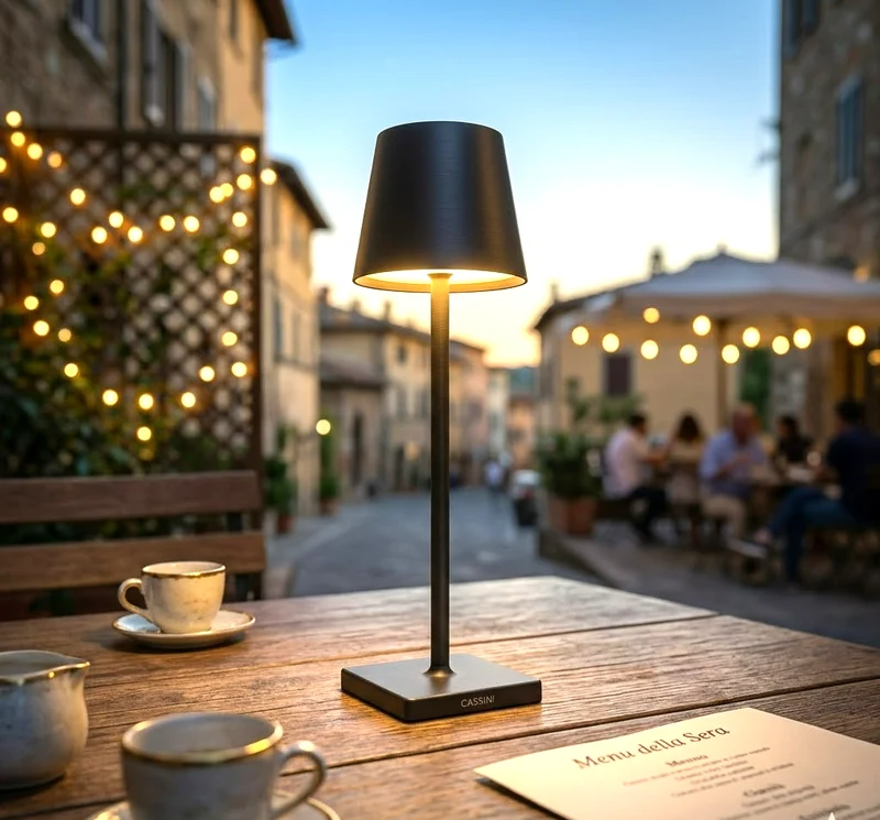 Lampada Lume Tavolo LED Ricaricabile Touch Dimmerabile Wireless Interno Esterno