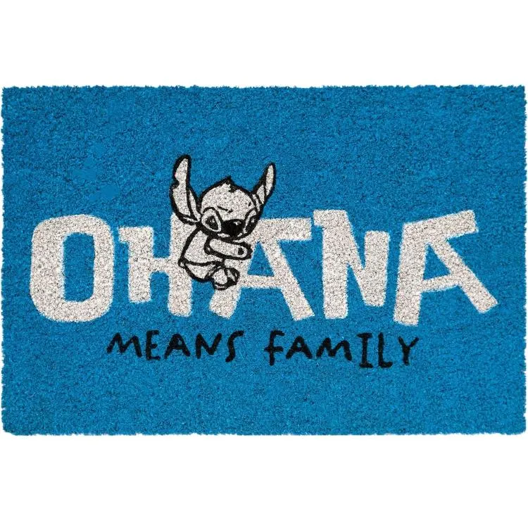 Zerbino Disney Lilo & Stitch Celeste Tappeto Cameretta Bagno Antiscivolo 40X60Cm