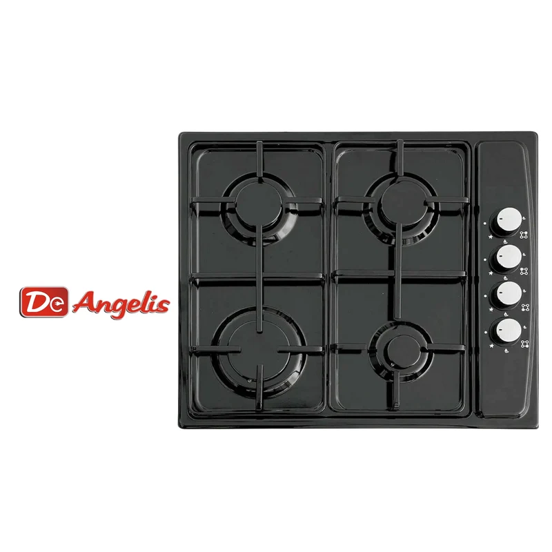 Staylux: piano cottura 4 fuochi nero