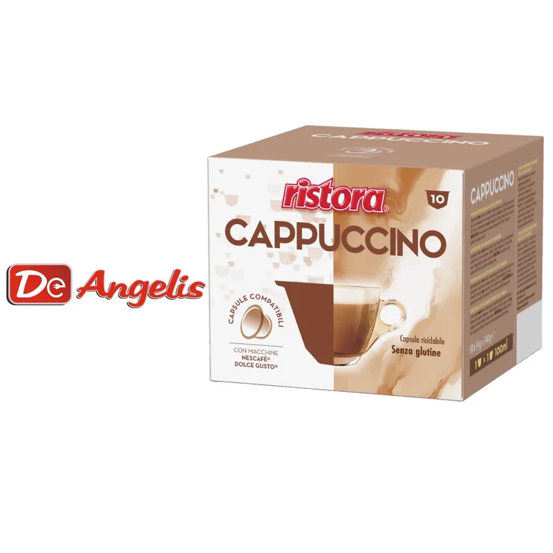 Ristora: capsule cappuccino da zuccherare