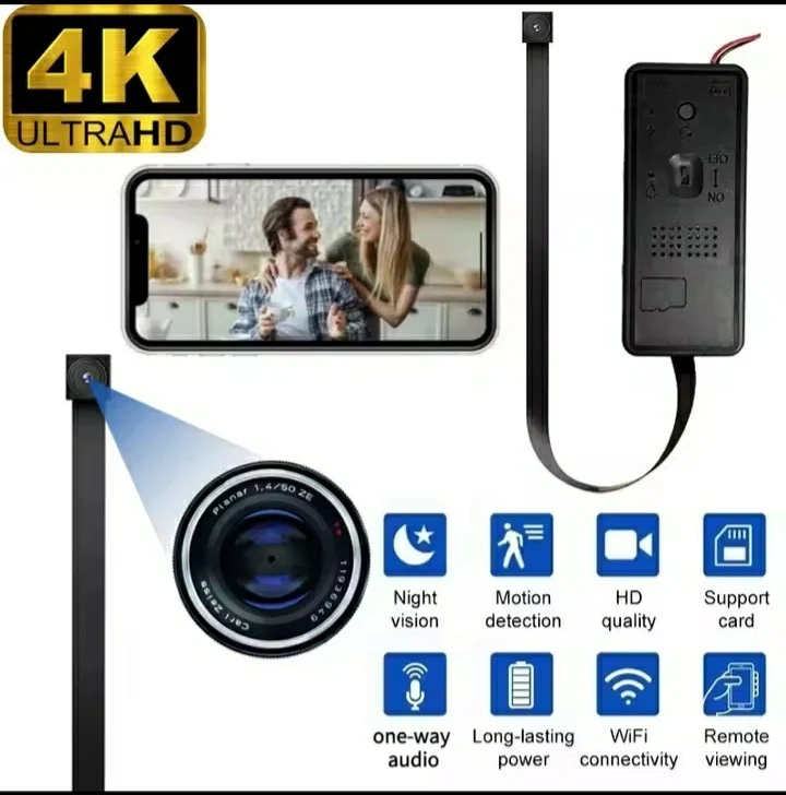 Micro Telecamera Audio Video 4K Full HD wifi Batteria cam App MXCAM per Android