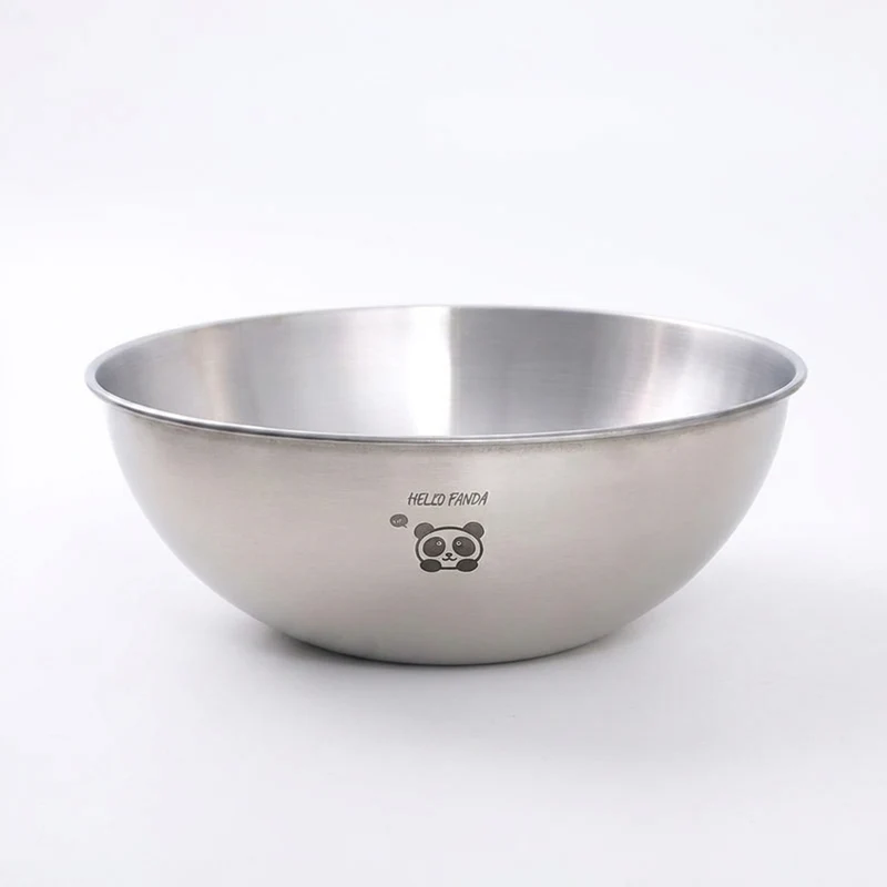 304 Stainless Steel Mixing & Salad Bowl with Measuring Lines — Large Capacity