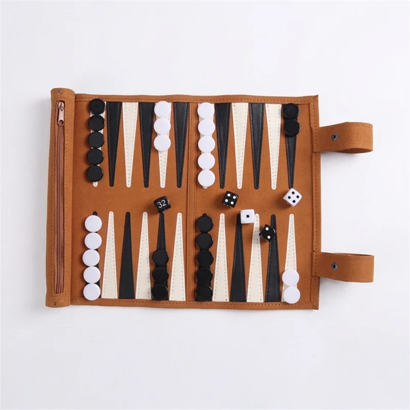 Portable Backgammon Set — Travel Board for Adults & Children