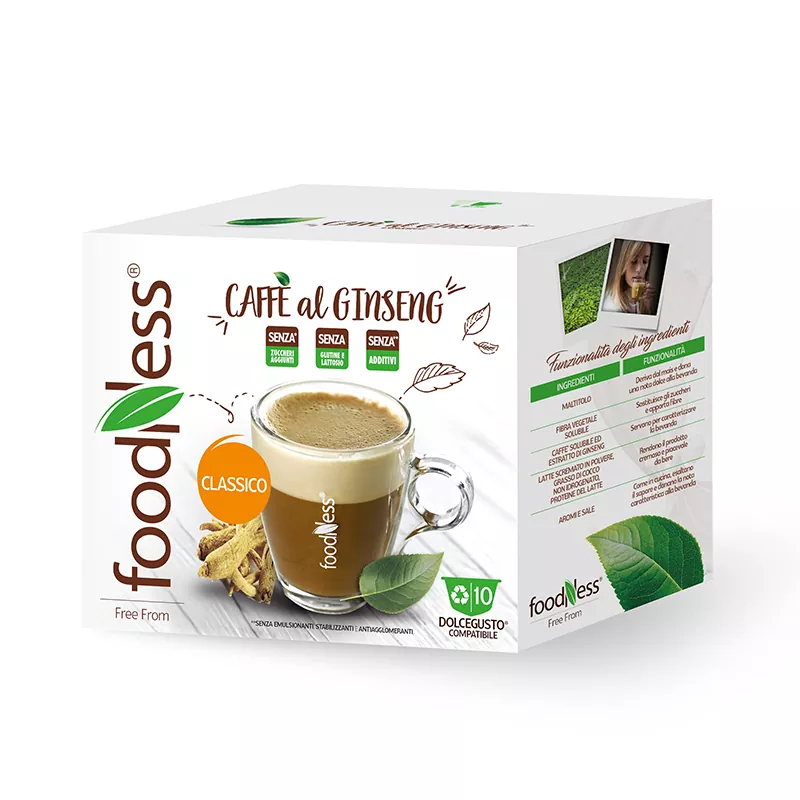 FOODNESS GINSENG CLASSICO 10 CAPSULE COMPATIBILI
