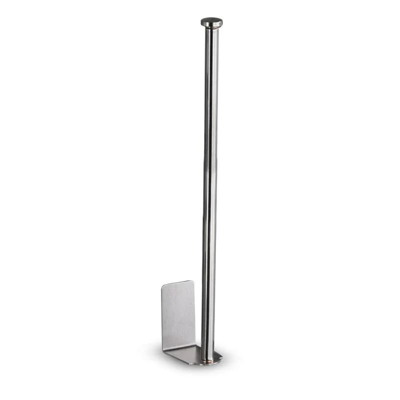 Self-Adhesive Punch-Free Toilet & Towel Roll Holder, Stainless Steel Wall Mount