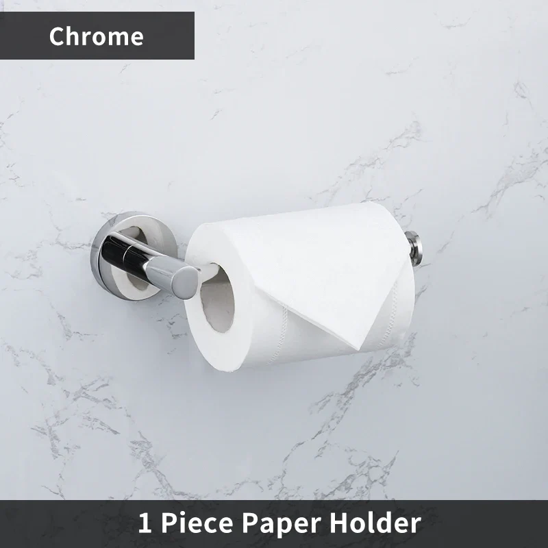 SUS304 Stainless Steel Wall-Mount Toilet Roll Holder — Multiple Finishes