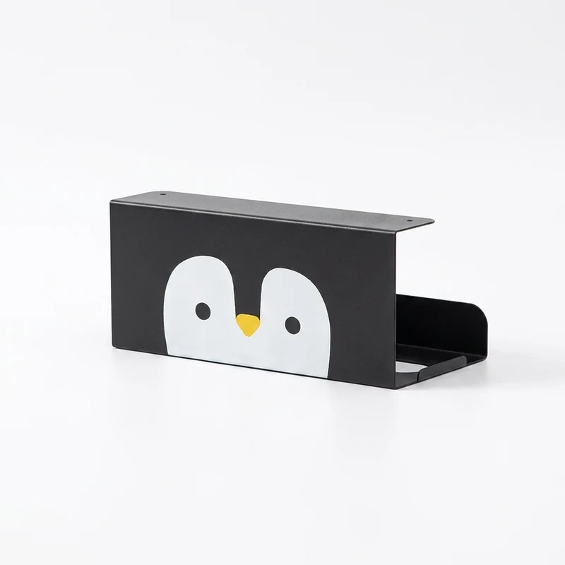 No‑Punch Carbon Steel Kitchen Paper Towel Holder — Cabinet, Drawer or Wall