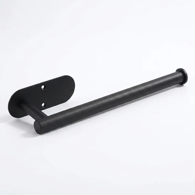 Stainless Steel Paper Towel Holder – Adhesive or Screw-Fix Wall & Cabinet Mount