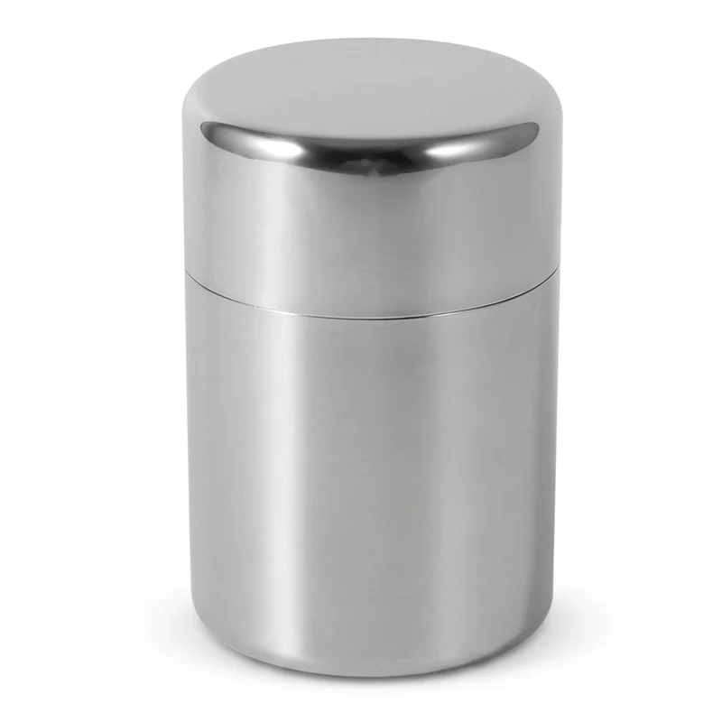 Stainless Steel Tea & Coffee Canisters — 304 Kitchen Storage Tins (S & L)