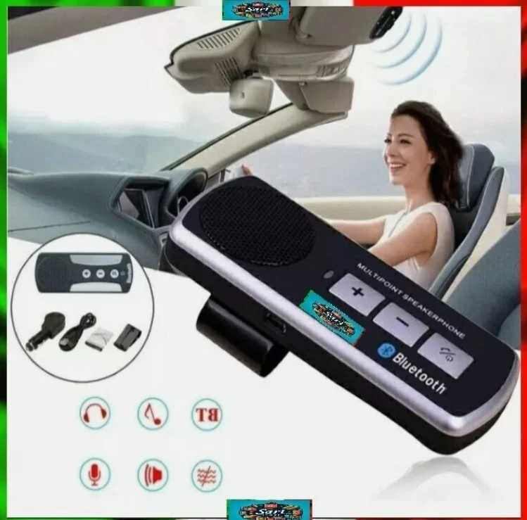 Kit Vivavoce Bluetooth per Auto Universale Multipoint - Sicurezza e Comodità