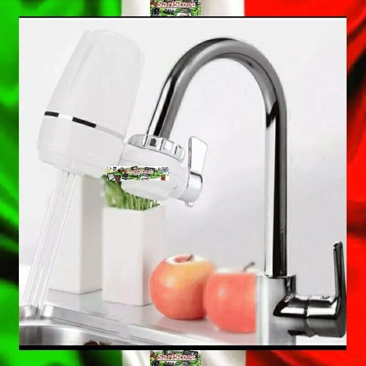 Filtro Acqua Rubinetto Purificatore 4 Stadi Sistema Filtrante Casa Acqua Pura
