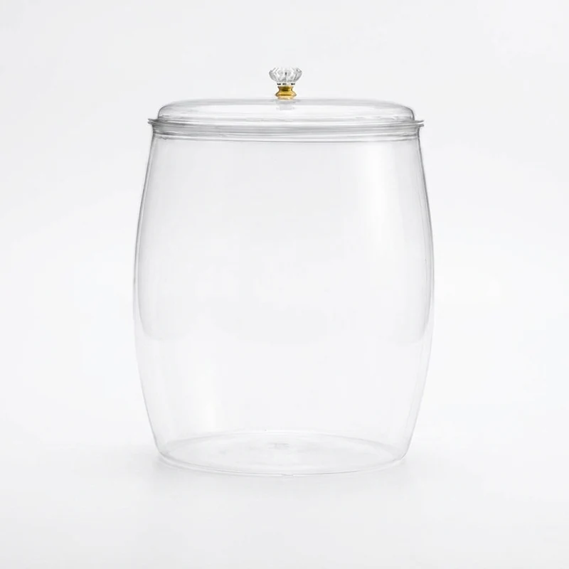 Multi‑functional Lidded Storage Jar — 2.2L to 18L Clear Acrylic