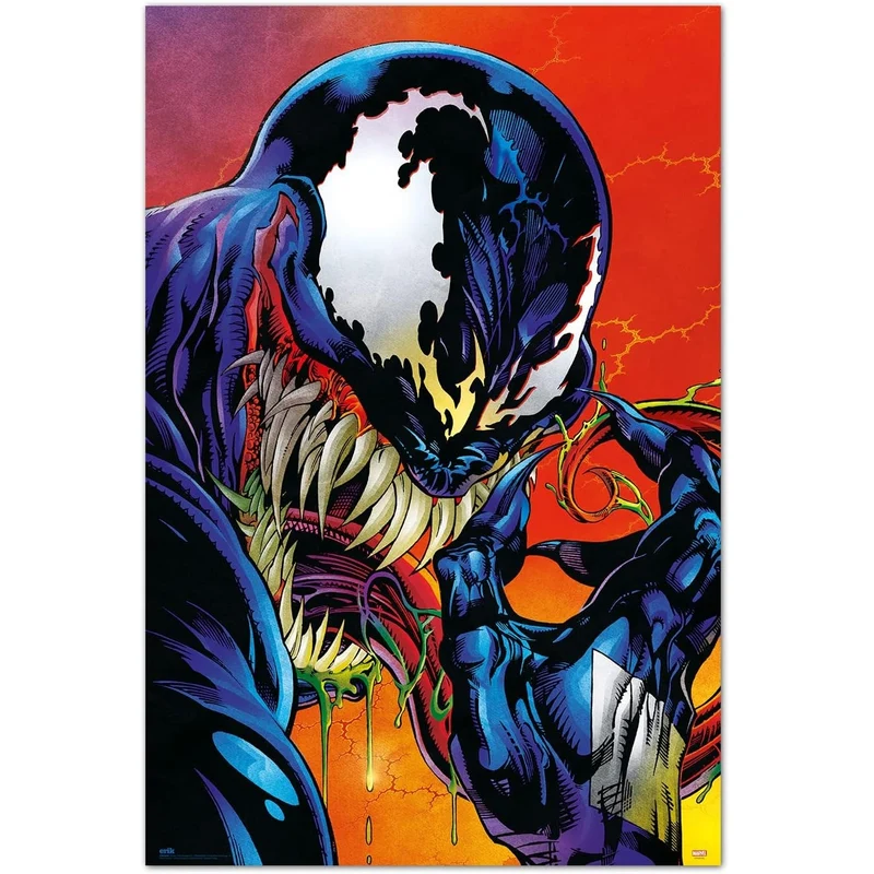 Maxi Poster Marvel (Venom Comicbook) 91x61 cm Incorniciabile da Pub Casa Ufficio Fumetto