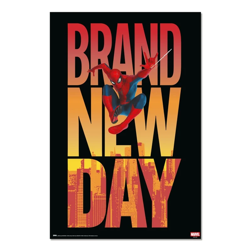 Maxi Poster Marvel (Spider-Man Brand New Day) a Parete Cameretta Incorniciabile 91x61 cm - Film Movie Cinema
