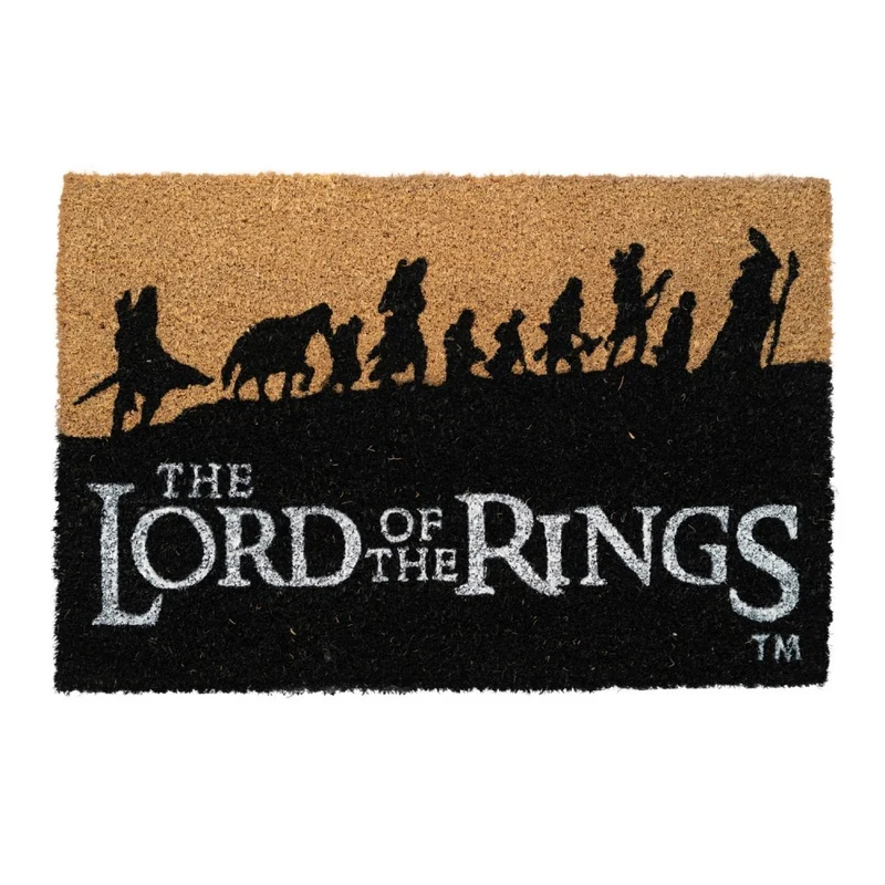 Zerbino - IL SIGNORE DEGLI ANELLI Tappeto per Ingresso da Esterno e Interno Cocco Divertente Cameretta Bagno con Base in PVC Antiscivolo 40X60 cm (Lord of the Rings Merchandising)
