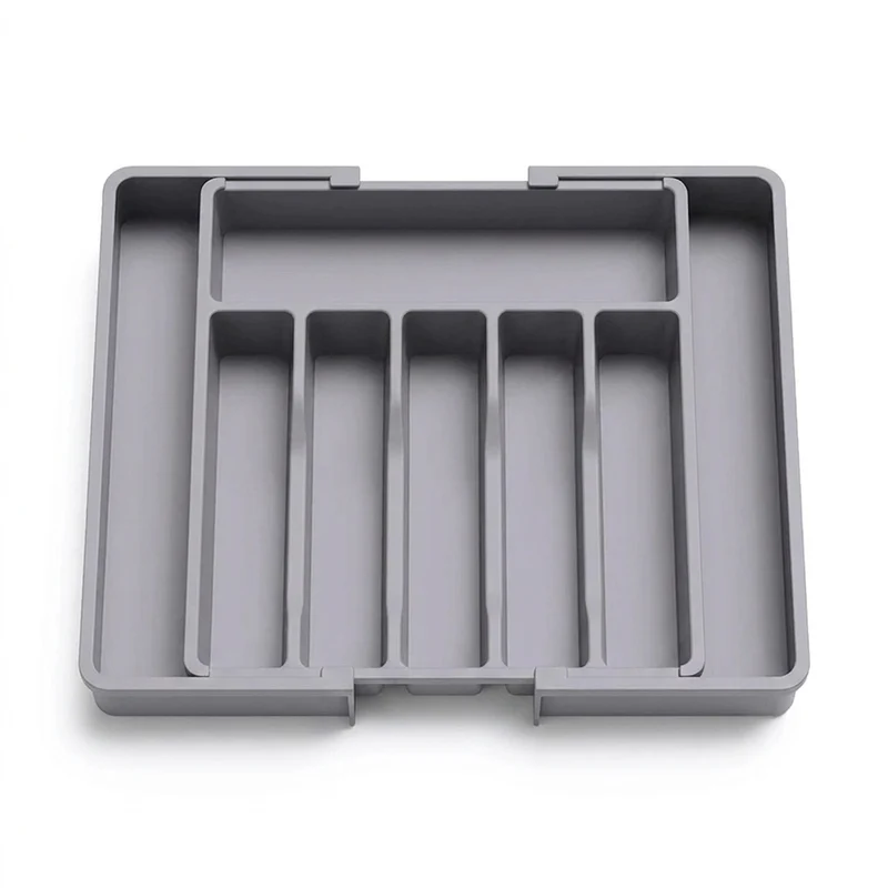 Expandable Cutlery Tray – Adjustable Drawer Utensil Organiser (PP)
