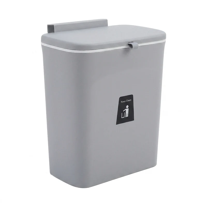 Kitchen Compost Bin — 9L Hanging Bin with Odour-Sealing Lid