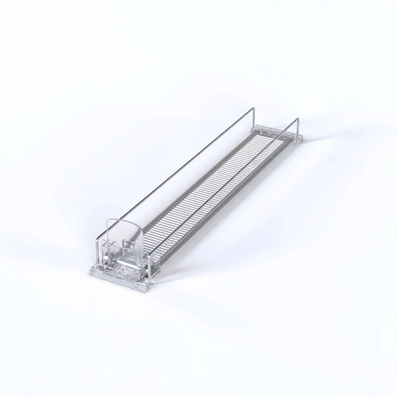 Automatic Soda Can Dispenser — Transparent Slide-Rail Fridge Rack