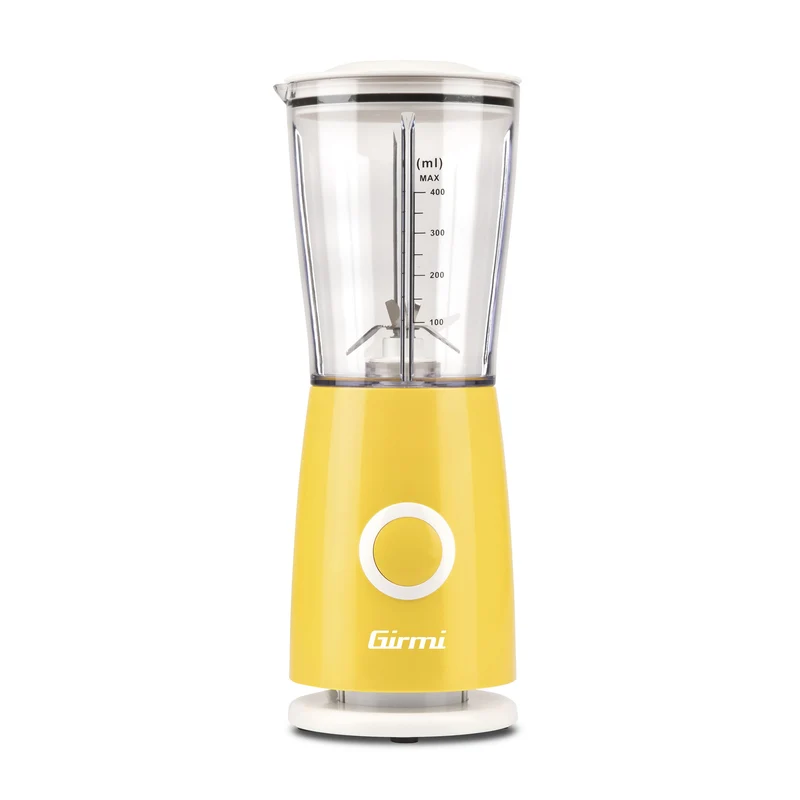 Girmi FR0305 Frullatore Elettrico Compatto 170W – 4 Lame Inox e Funzione Pulse per Frullati e Salse