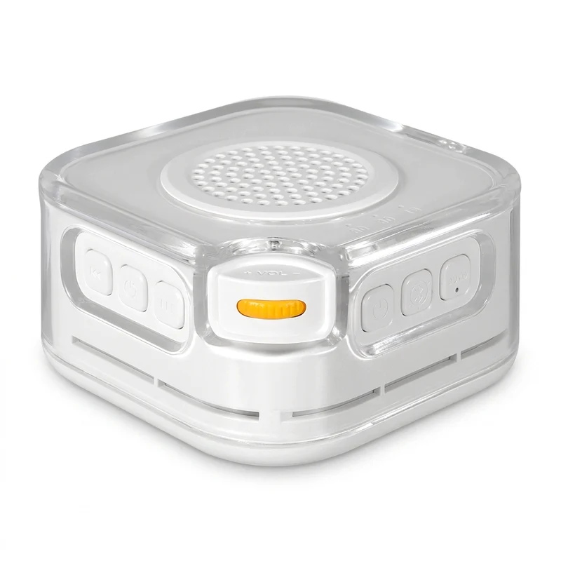 White Noise Machine with Bluetooth Speaker and Night Light — Sleep Aid for Babies & Adults
