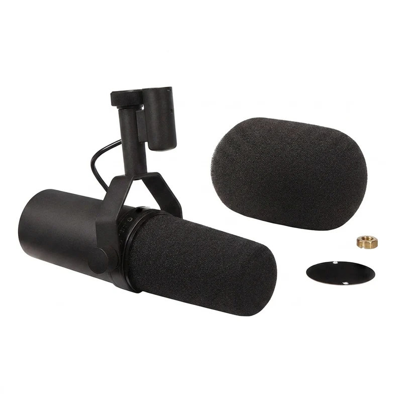 SM7B Cardioid Dynamic Microphone — Selectable Frequency Response for Studio & Podcasting