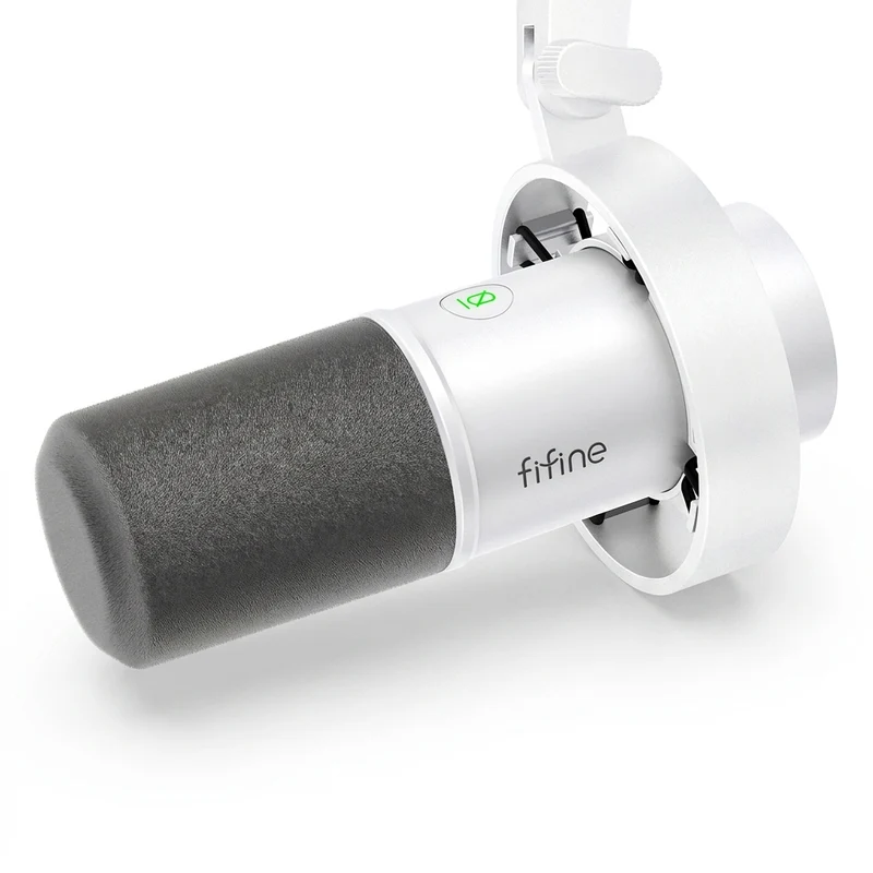USB/XLR Dynamic Desk Microphone with Shock Mount, Touch Mute & Headphone Monitoring - K688