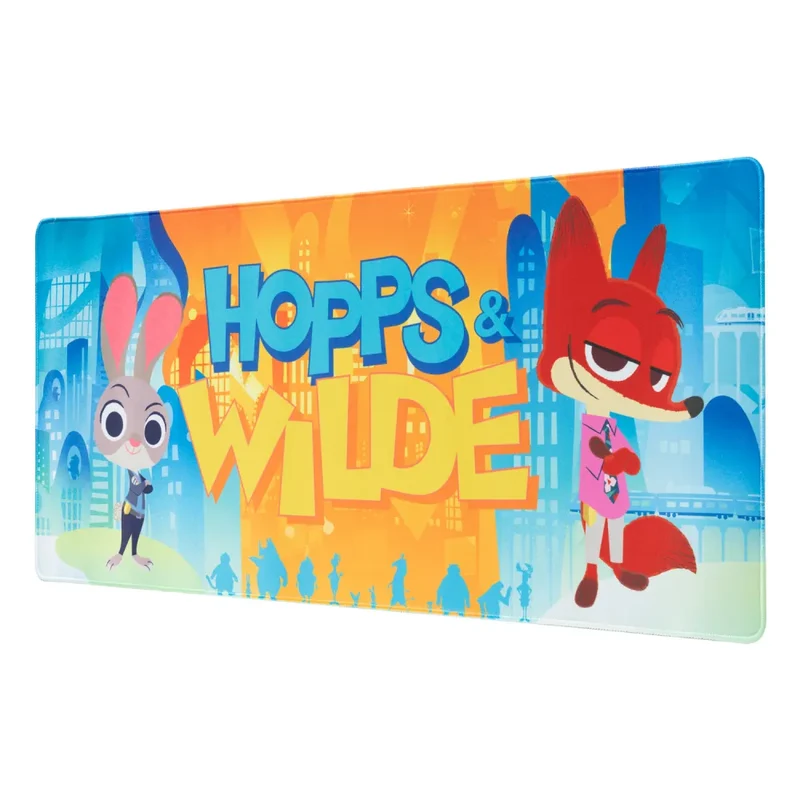 Disney - Zootropolis 2 (Hopps & Wilde) Tappetino per Tastiera e Mouse Pad Pc Gaming Deskmat Grande XXL 80x35cm