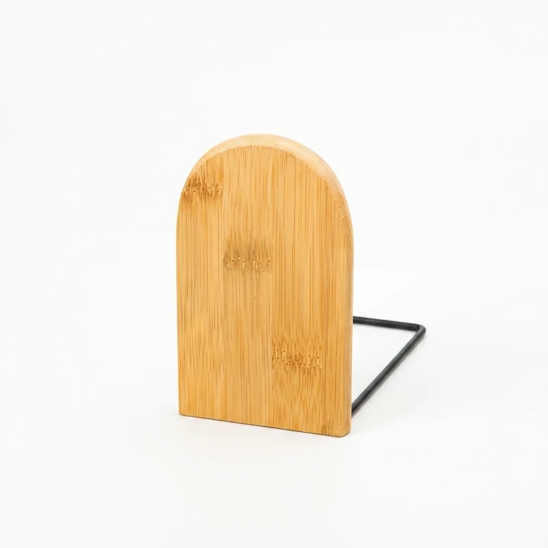 Nature Bamboo Desktop Bookends – Bamboo Book Stand (S & L)