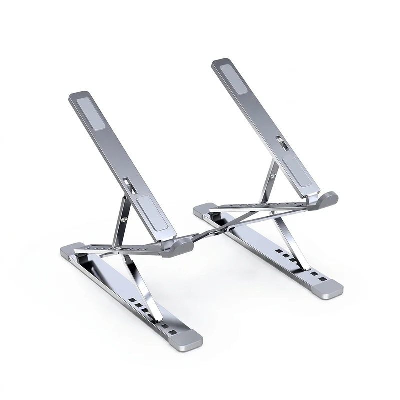Adjustable Aluminium Laptop Stand — Foldable, Stable Cooling Holder for MacBook & Notebooks
