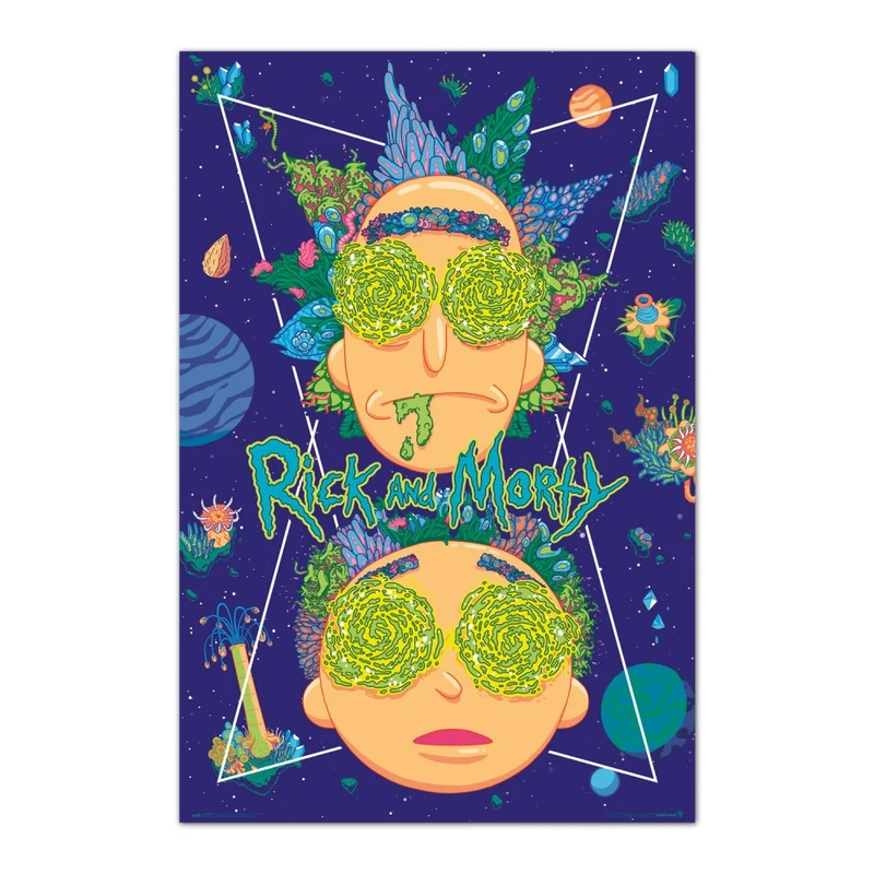 Maxi Poster Rick and Morty High In Sky A Parete 91x61 cm Incorniciabile