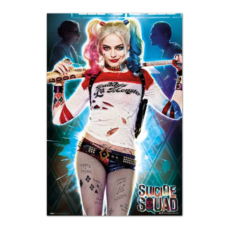 Maxi Poster Dc (Suicide Squad) Harley Quinn Daddys Lil Monster 91x61 cm Incorniciabile