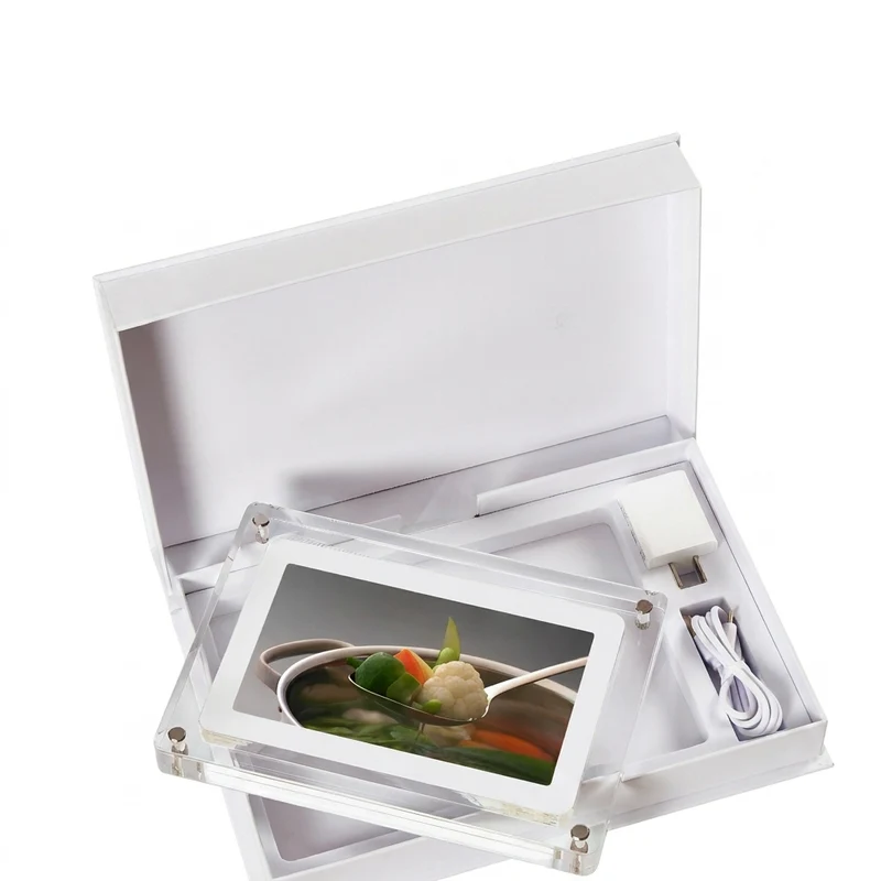 5-inch Acrylic Digital Photo Frame with Removable Stand — 8GB, Video & Music Playback