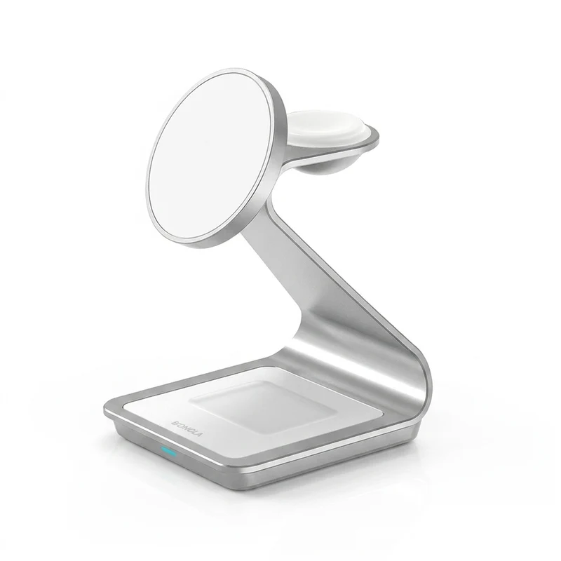 Magnetic 3‑in‑1 Wireless Charger Station for iPhone 17–12, Apple Watch & AirPods (28W)
