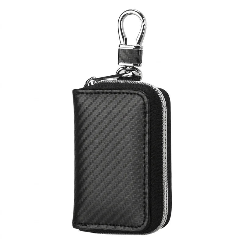 RFID Key Fob Signal Blocker Pouch — Faraday Car Key Case (Black)