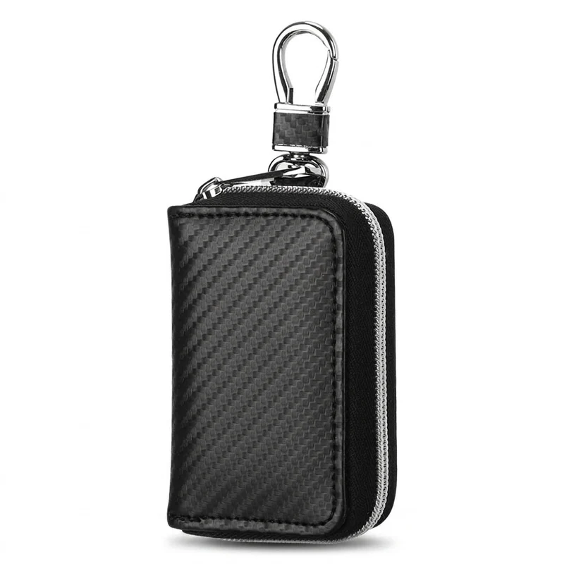 Portable RFID-Blocking Key Pouch — Zipped Faraday Case for Car Keys
