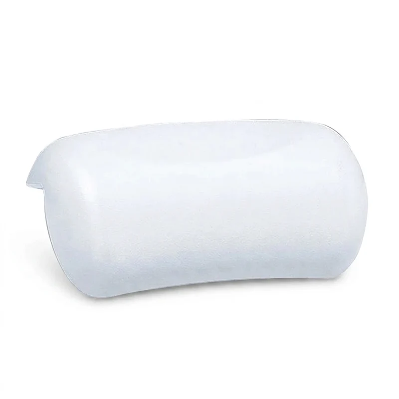 Spa Bath Pillow with Suction Cups – Soft Waterproof PU Neck Cushion