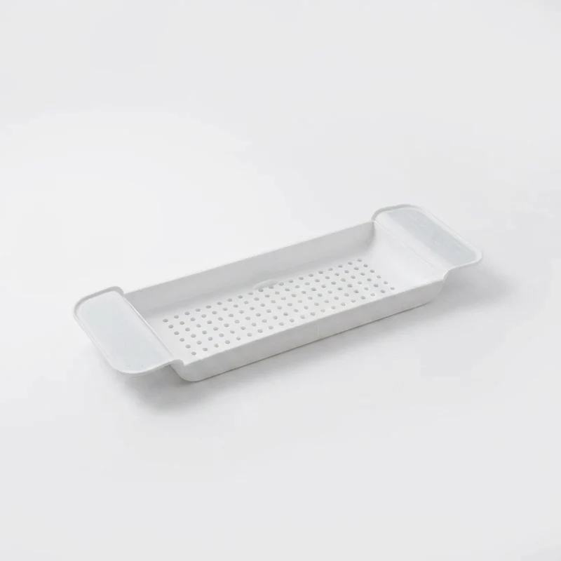 Extendable Bathtub Shelf – Retractable Bath Tray & Towel Holder (Black or White)