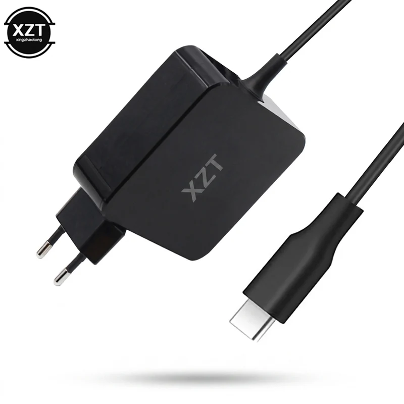 USB-C Laptop & Phone Charger — 65W / 60W / 45W Power Adapter (EU / US plug)