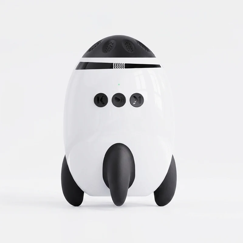 Portable Baby Soother — Bluetooth Sleep Aid & Rocker, USB‑C Rechargeable (White)