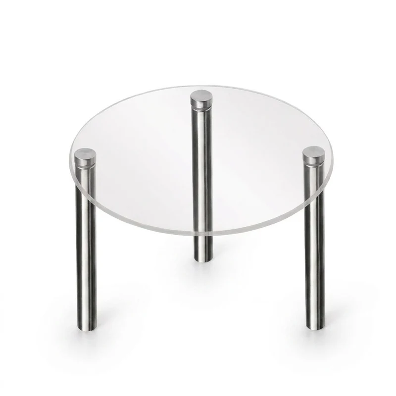 Transparent Acrylic Cake Stand — Round Cupcake & Dessert Display, Party Holder