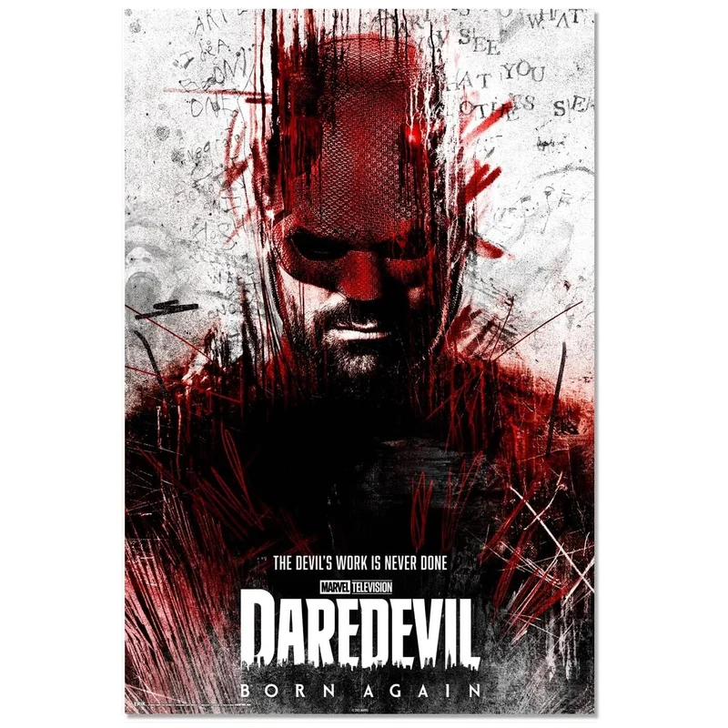 Maxi Poster Marvel - Daredevil: Born Again - a Parete per Cameretta Nerd, Ragazzi, Regalo, Licenza Ufficiale, Incorniciabile 91 x 61 cm
